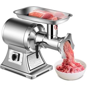 Tangkula Commercial Meat Grinder, 1100W, 551LB/h Stainless Steel Electric Sausage Stuffer, 225RPM Heavy Duty Industrial